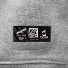 POLERÓN GRIS POLO TEAM CHILE CON ÍCONO DUPU - Tienda Oficial