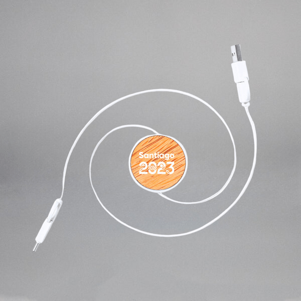 CARGADOR CABLE USB OFICIAL SANTIAGO 2023 - Tienda Oficial