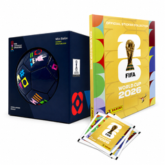 ÁLBUM TAPA DURA GOLD + 50 SOBRES + MINI BALON MUNDIAL S-20 - Tienda Oficial