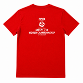 POLERA OFICIAL ZURI ROJA 2026 FIVB VOLLEYBALL GIRLS’ U17 WORLD CHAMPIONSHIP - Tienda Oficial