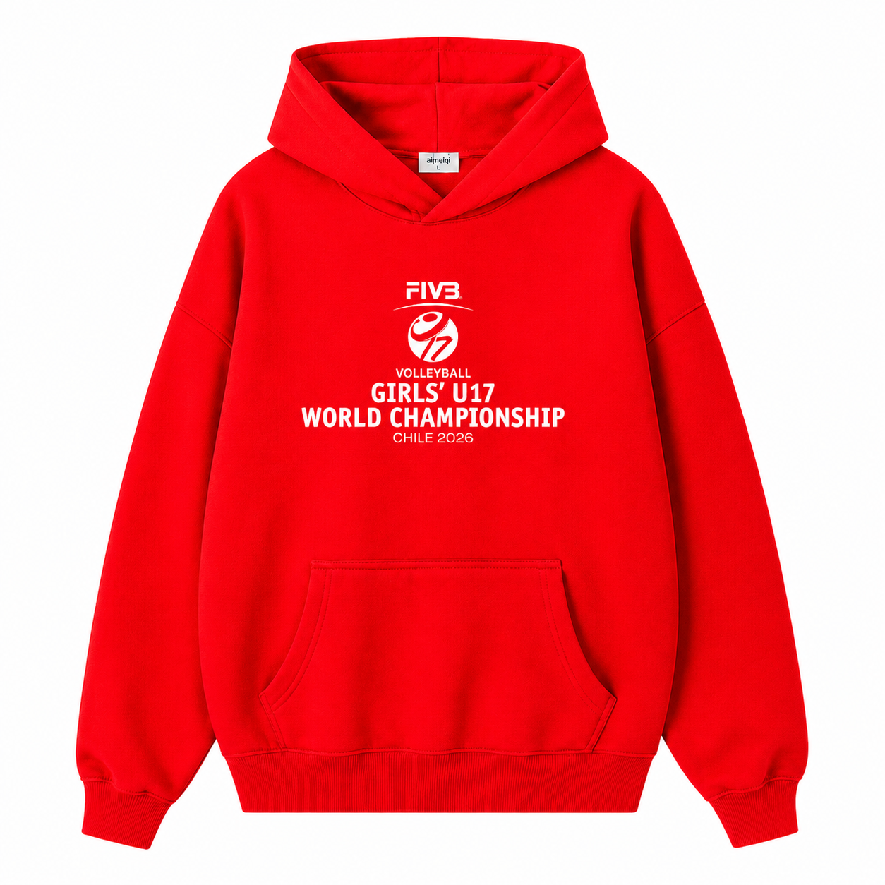 POLERON MUNDIAL ROJO ZURI 2026 FIVB VOLLEYBALL GIRLS’ U17 WORLD CHAMPIONSHIP - Tienda Oficial