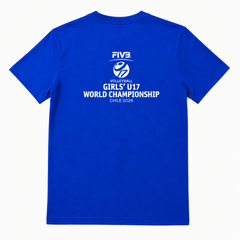 POLERA OFICIAL MUNDIAL AZUL ZURI – 2026 FIVB VOLLEYBALL GIRLS’ U17 WORLD CHAMPIONSHIP - Tienda Oficial