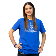 POLERA OFICIAL MUNDIAL AZUL – 2026 FIVB VOLLEYBALL GIRLS’ U17 WORLD CHAMPIONSHIP