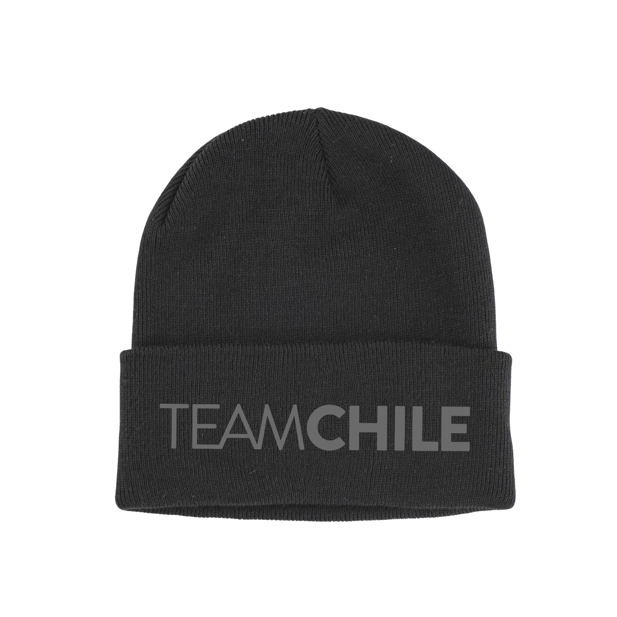 Gorro de Lana Negro Lettering TeamChile - Tienda Oficial