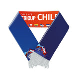 BUFANDA ROJA Y AZUL LOGO AMERICUP