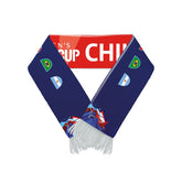 BUFANDA ROJA Y AZUL PAÍSES