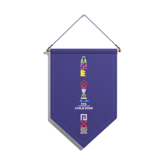 BANDERÍN MORADO LOGO VERTICAL – COPA MUNDIAL SUB 20 DE LA FIFA CHILE 2025 - Tienda Oficial