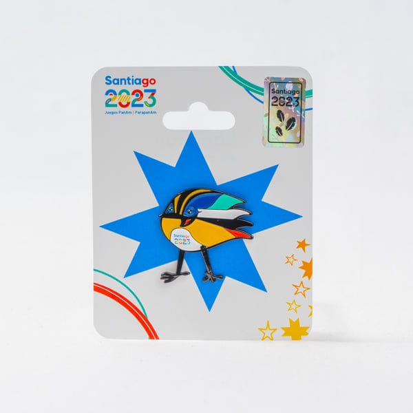 PIN MASCOTA JUEGOS SANTIAGO 2023 - Tienda Oficial