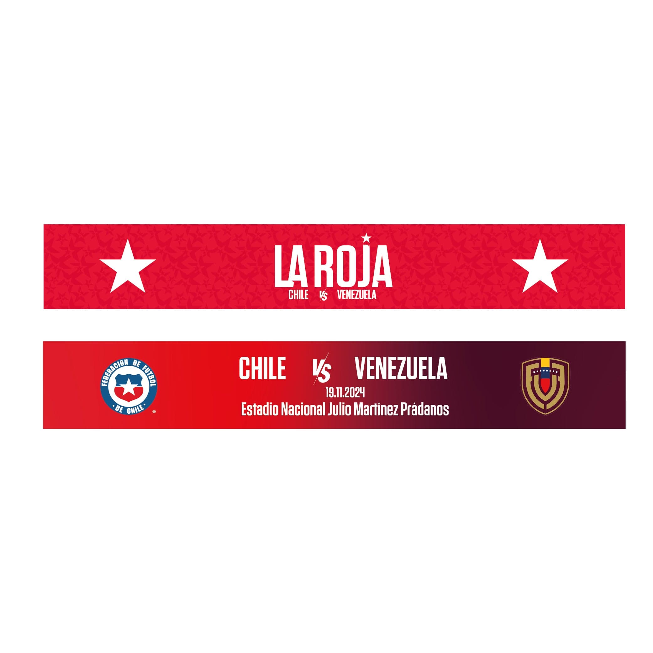 BUFANDA OFICIAL CHILE VS VENEZUELA 2024