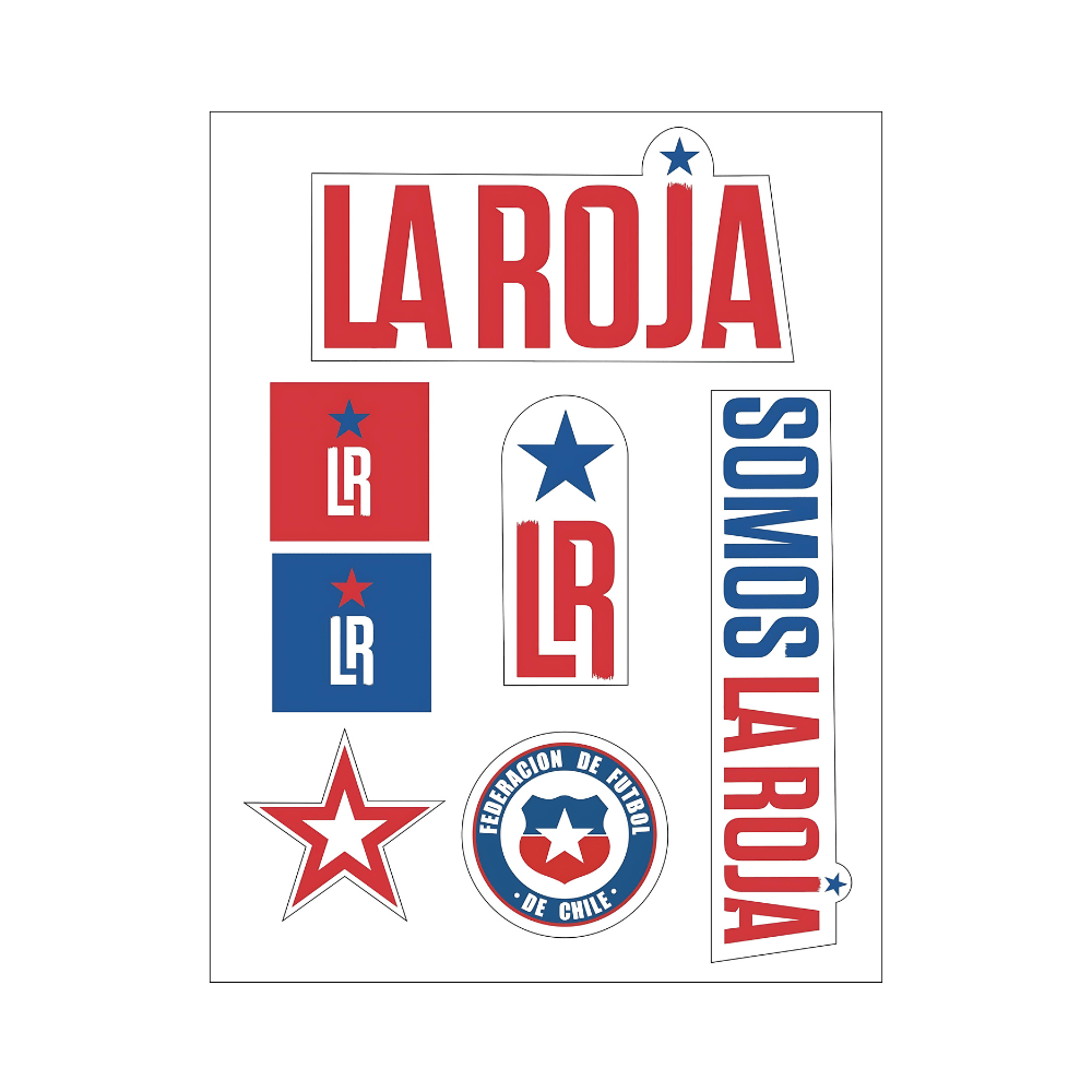 Stickers Oficiales La Roja Set 7 - Tienda Oficial