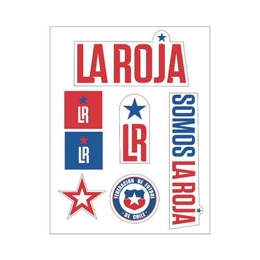 Stickers Oficiales La Roja Set 7 - Tienda Oficial