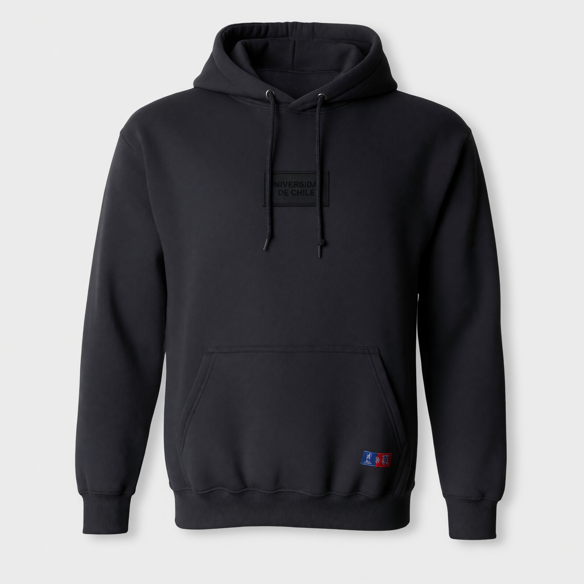 POLERÓN U DE CHILE GRIS OSCURO CON GORRO - Tienda Oficial