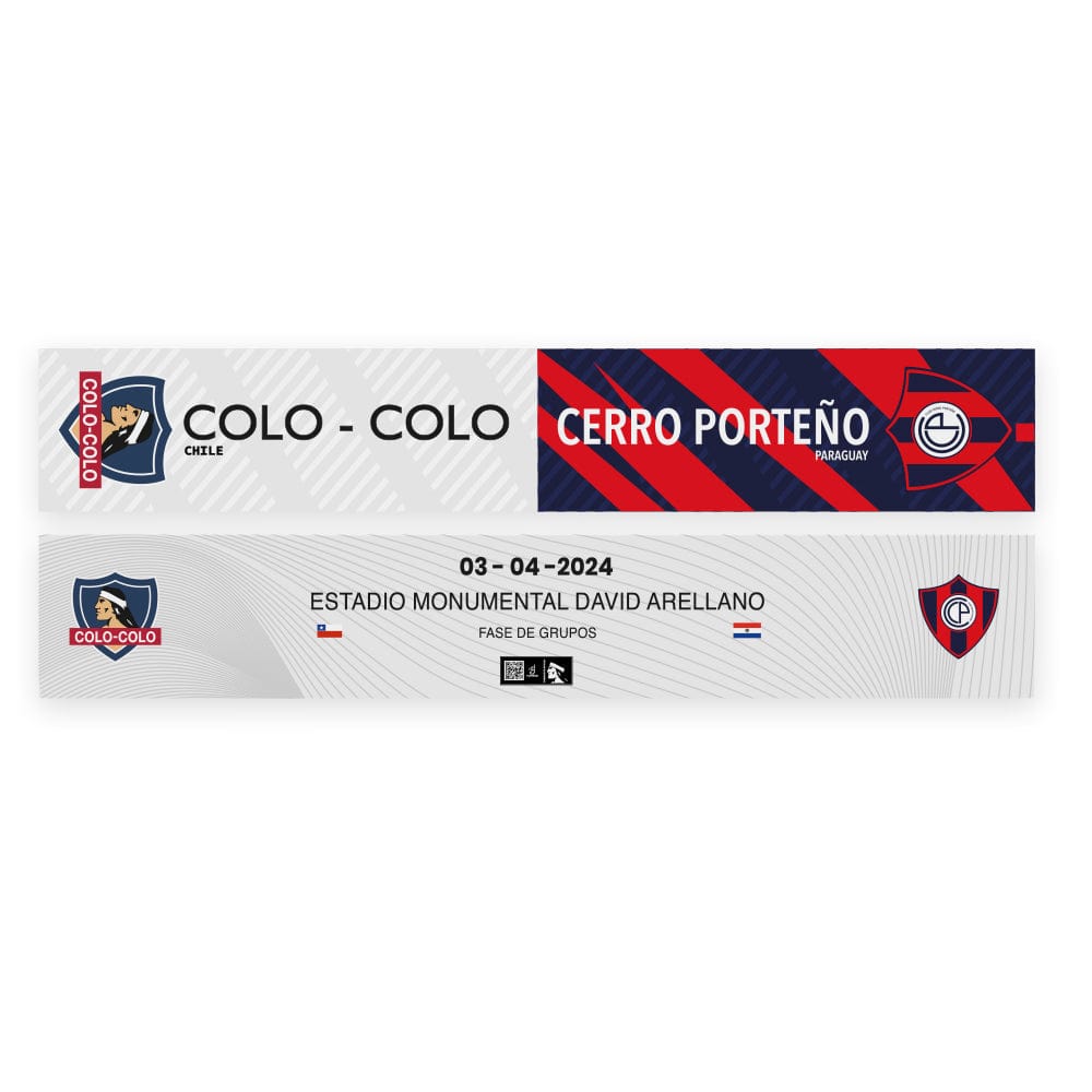 Bufanda Colo Colo VS Cerro Porteño *Edición especial