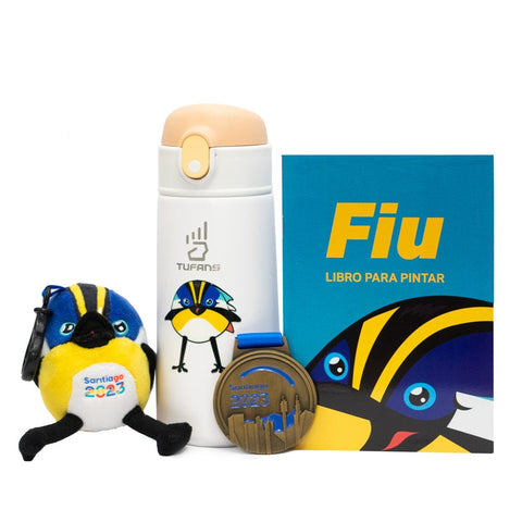 ¡Kit Fiu Día del Niño con Medalla Oficial, Botella Blanca + Cuaderno! - Tienda Oficial