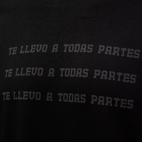 POLERA U DE CHILE GRIS "TE LLEVO A TODAS PARTES"