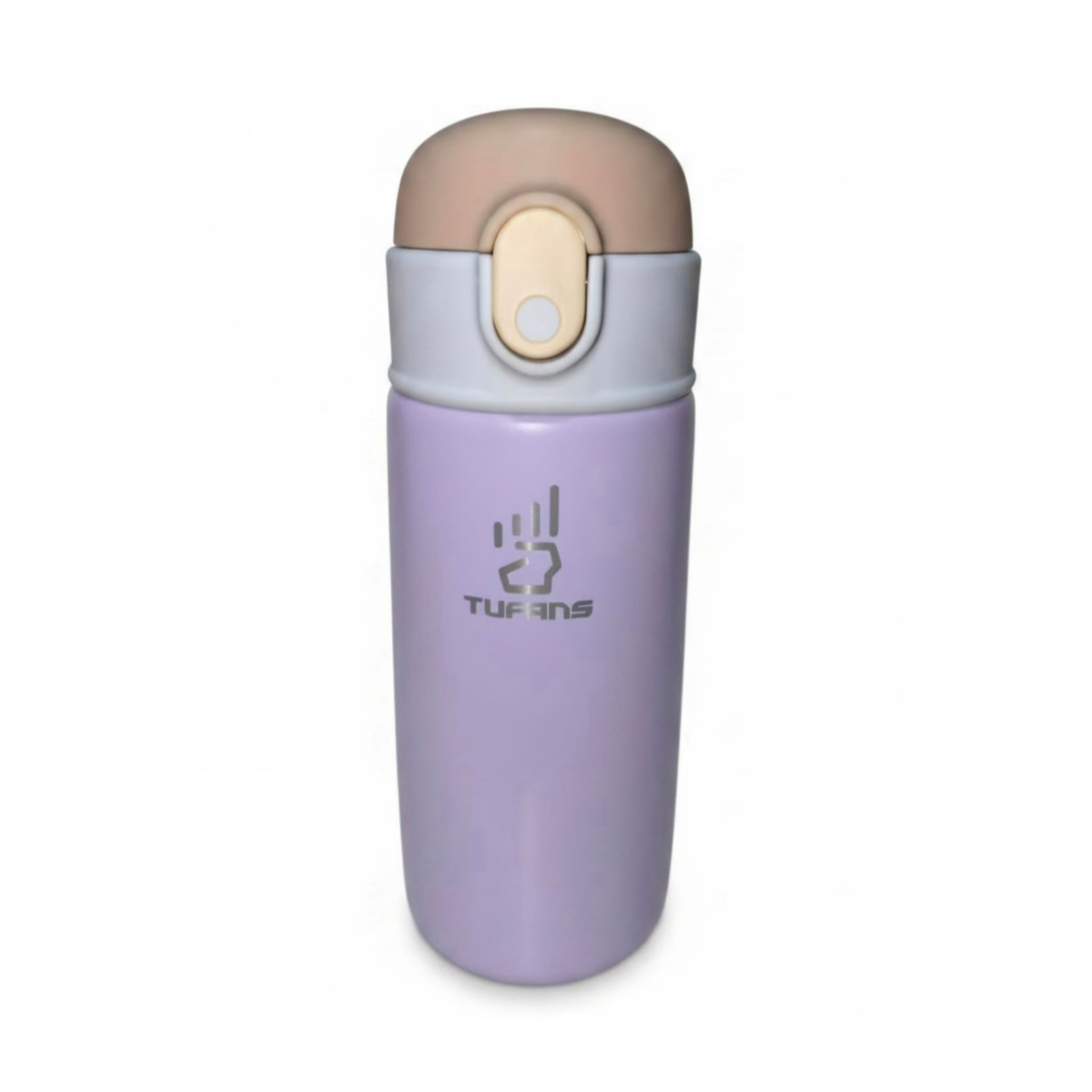 BOTELLA DE AGUA INFANTIL MORADA LOGO MONOCOLOR 480 ML