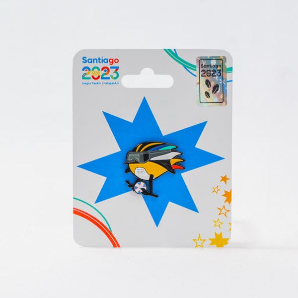 PIN MASCOTA PARAPANAMERICANOS  SANTIAGO 2023 FIU - Tienda Oficial