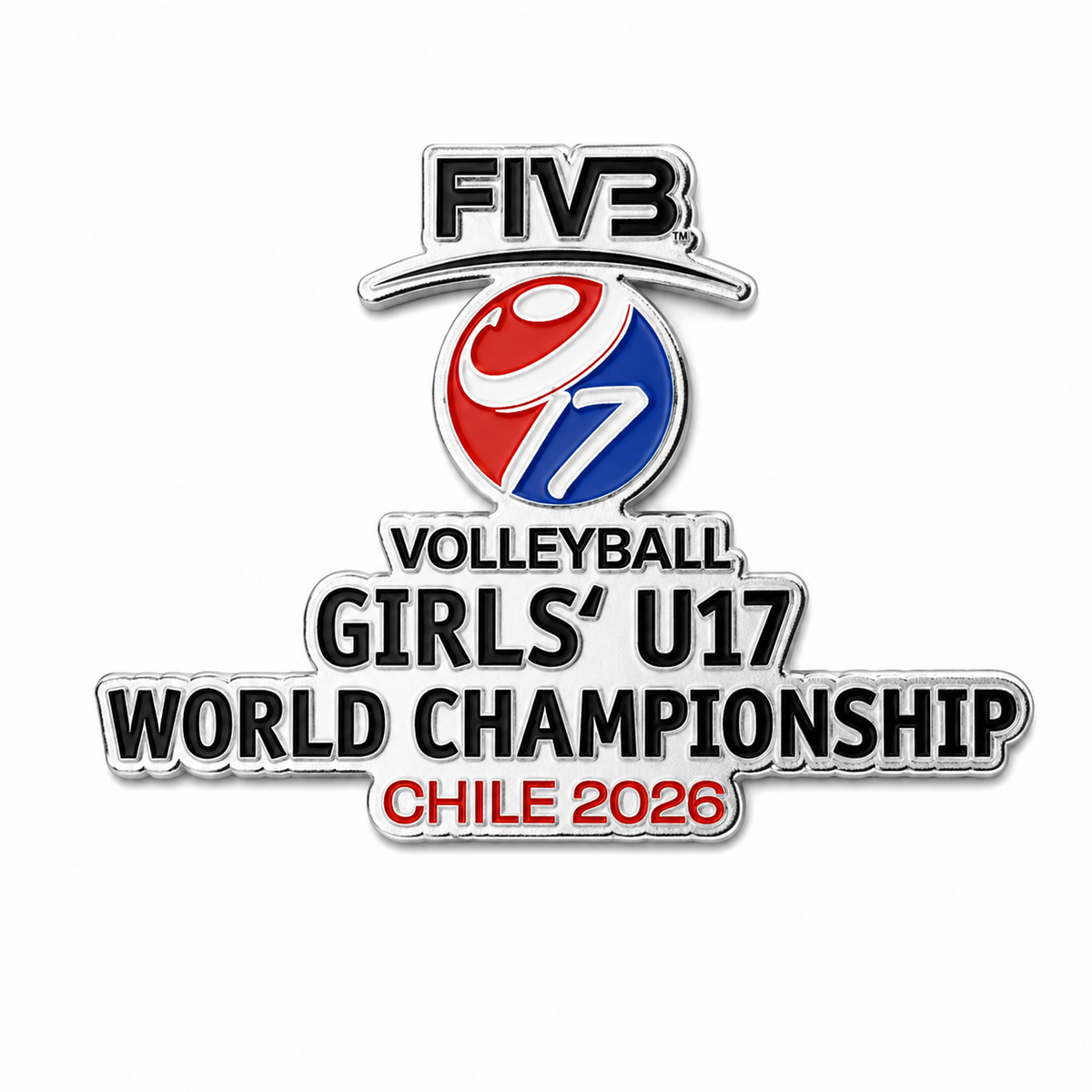 PIN LOGO MUNDIAL 2026 FIVB VOLLEYBALL GIRLS’ U17 WORLD CHAMPIONSHIP - Tienda Oficial
