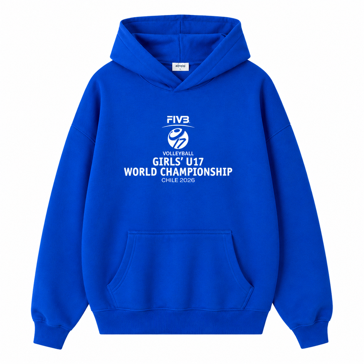 POLERÓN OFICIAL AZUL ZURI  MUNDIAL 2026 FIVB VOLLEYBALL GIRLS’ U17 WORLD CHAMPIONSHIP - Tienda Oficial