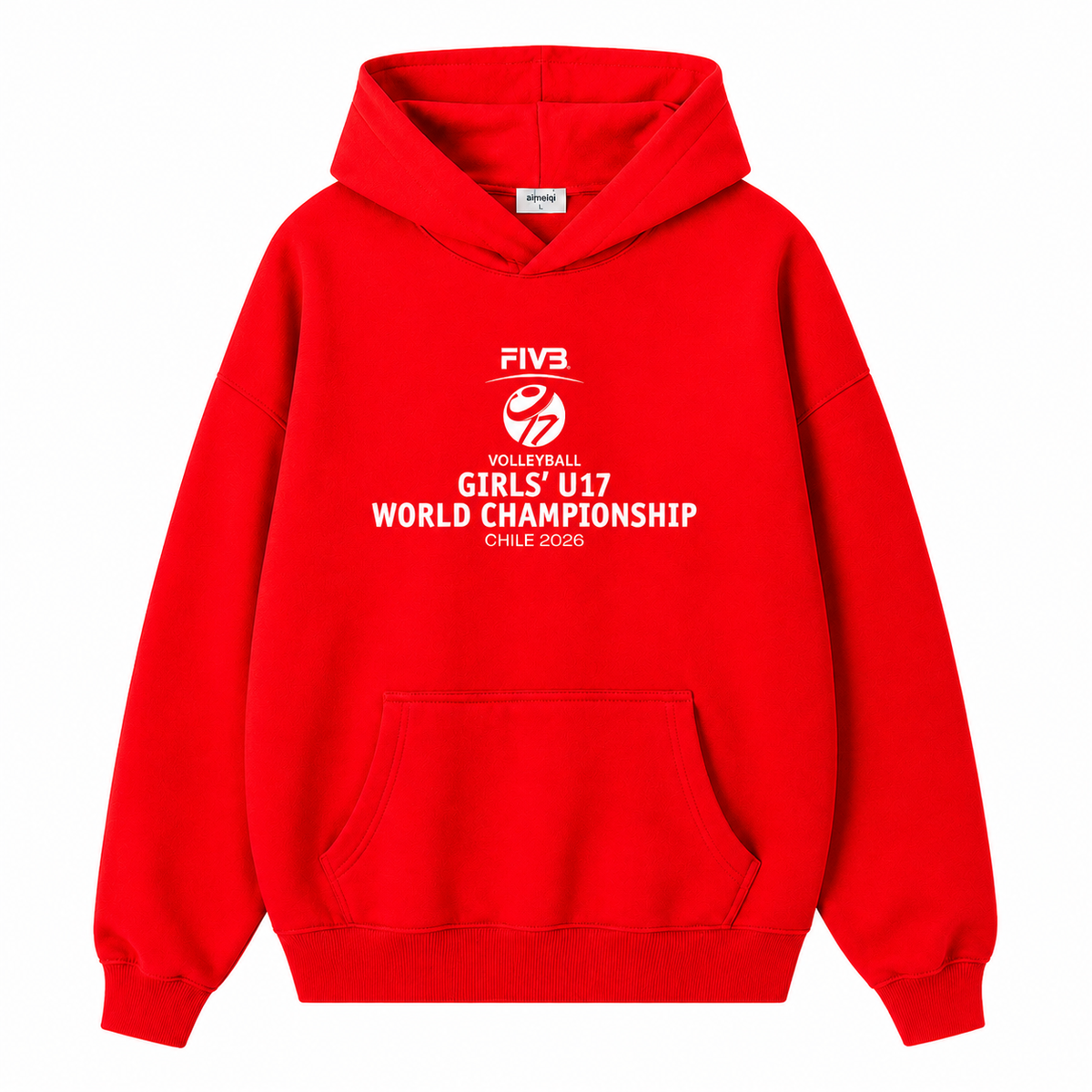 POLERON MUNDIAL ROJO ZURI 2026 FIVB VOLLEYBALL GIRLS’ U17 WORLD CHAMPIONSHIP - Tienda Oficial