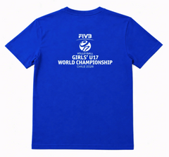 POLERA OFICIAL MUNDIAL AZUL – 2026 FIVB VOLLEYBALL GIRLS’ U17 WORLD CHAMPIONSHIP