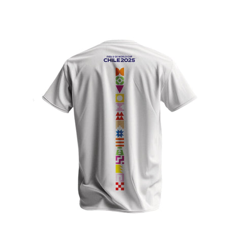POLERA BLANCA LETTERING FIFA WC-U20 CHILE 2025