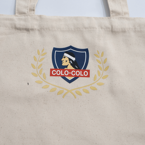 BOLSA DE GÉNERO COLO COLO BLANCO ESCUDO COLOR