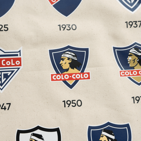 BOLSA DE GÉNERO COLO COLO BLANCO EMBLEMAS