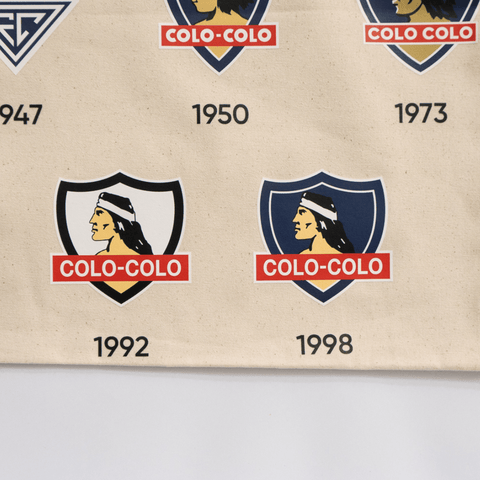 BOLSA DE GÉNERO COLO COLO BLANCO EMBLEMAS