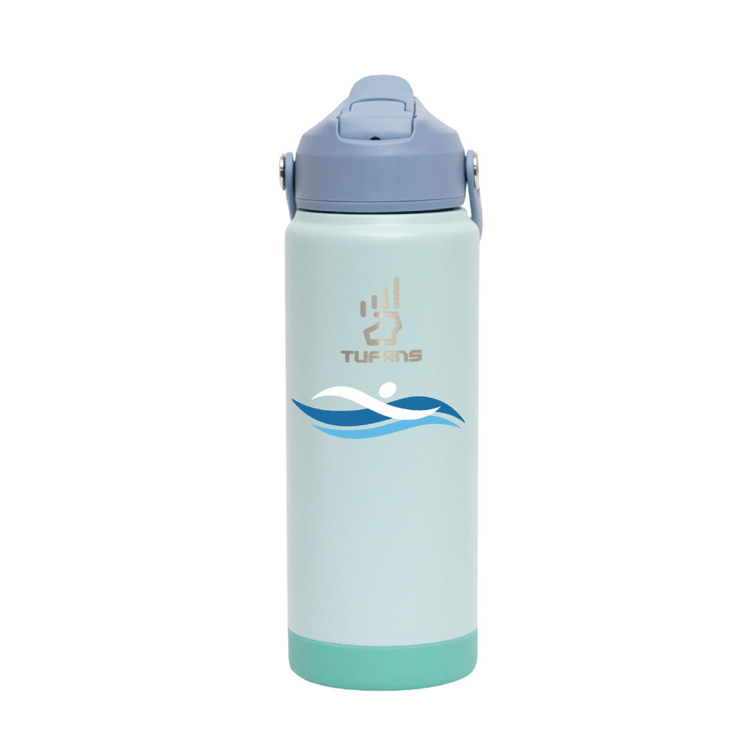 BOTELLA DE AGUA VERDE AGUA FECHIDA