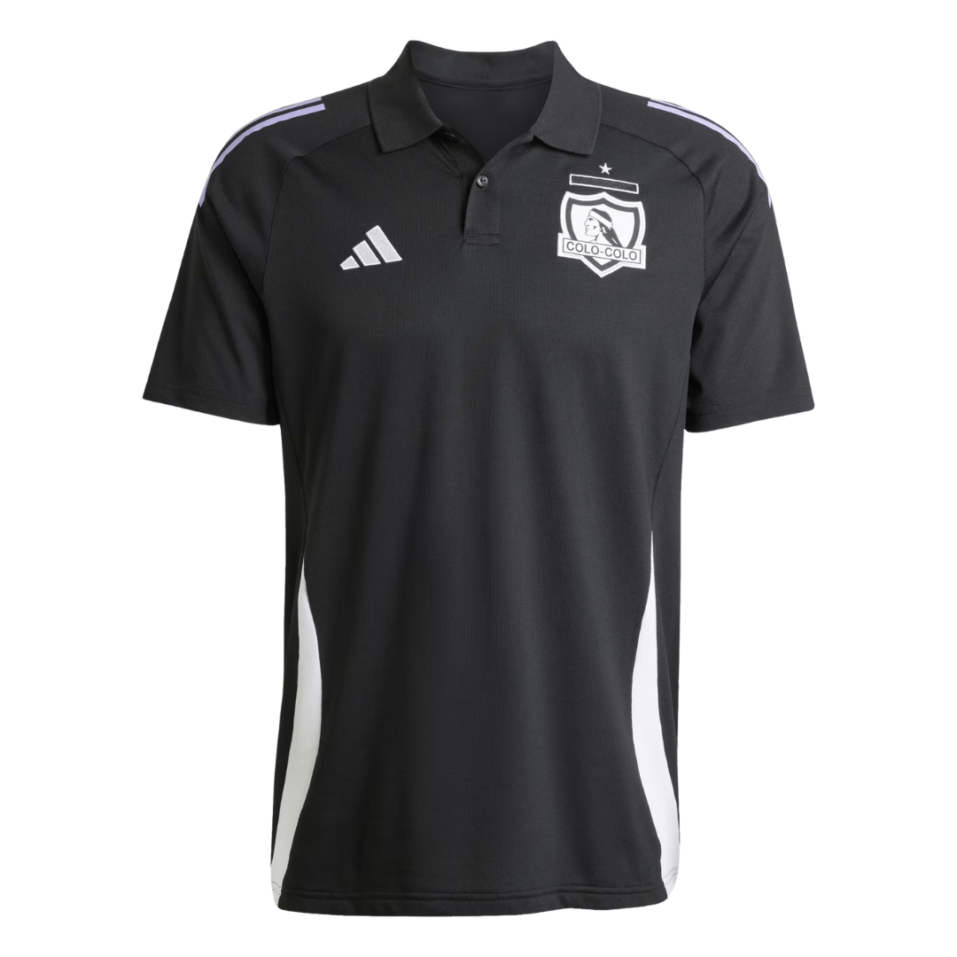 Camiseta Negra Polera Entrenamiento Colo Colo Adidas Camiseta