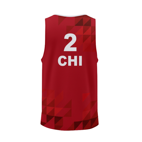 CAMISETA OFICIAL VOLEY PLAYA CHILE ROJA SIN MANGAS
