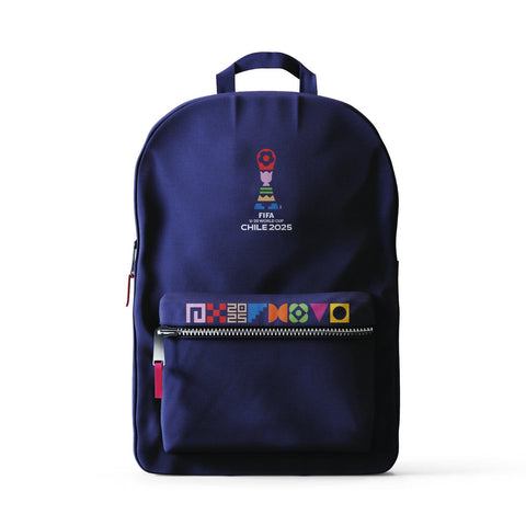 MOCHILA MORADA LOGO CENTRAL