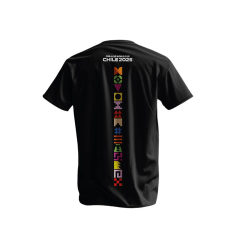 POLERA NEGRA LETTERING FIFA WC-U20 CHILE 2025