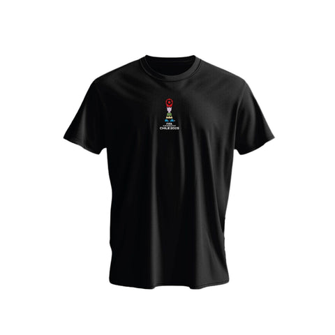 POLERA NEGRA LETTERING FIFA WC-U20 CHILE 2025
