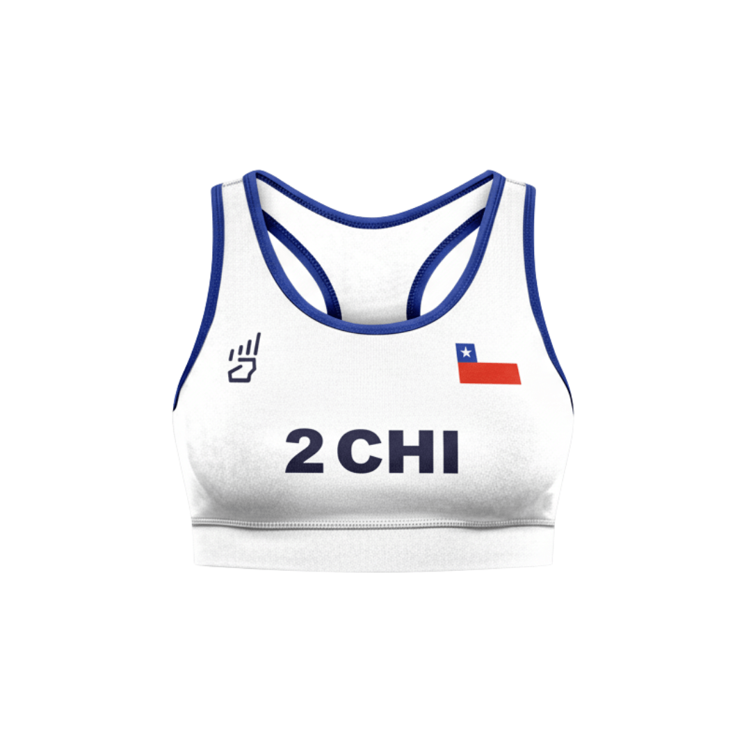 PETO OFICIAL VOLEY PLAYA CHILE BLANCO