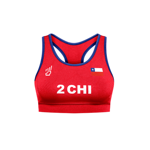 PETO OFICIAL VOLEY PLAYA CHILE ROJO