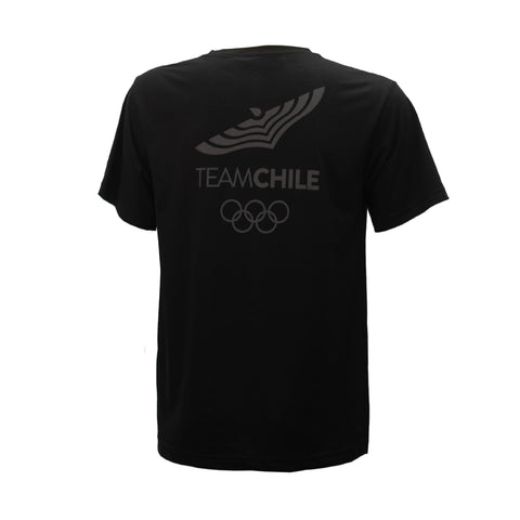 POLERA NEGRA POLO DUPU TEAM CHILE