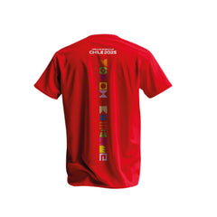 POLERA ROJA LETTERING FIFA WC-U20 CHILE 2025 - Tienda Oficial