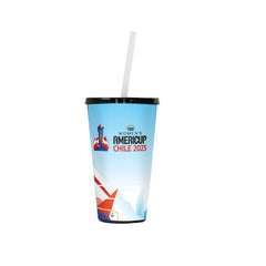 VASOS PLÁSTICOS CELESTE LOGO AMERICUP - Tienda Oficial