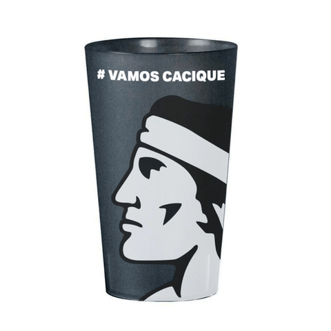 Vaso oficial Colo Colo gris logo