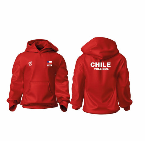 POLERÓN ROJO WOODY FEVOCHI CON GORRO